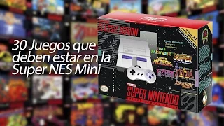 30 Juegos que deben estar en la Super NES Mini