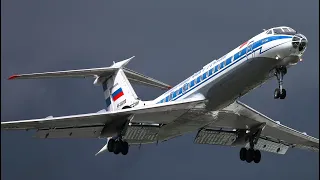 Вечерний вылет Ту-134АК RF-66000 "Северный Флот России"