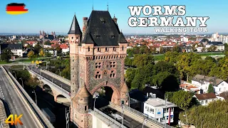 Worms, Germany - Walking Tour 4k - 2023 - City of Nibelungs