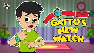 Gattu's New Watch | Sports Watch | English Story | Animated Stories | English Cartoon | PunToon Kids