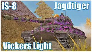 Vickers Light , IS-8 & Jagdtiger ● WoT Blitz