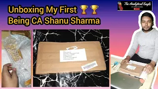 Unboxing my first 🏆 as CA Shanu Sharma Token of appreciation| Amazing to guide CA Final students