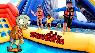 บริ้งค์ไบรท์ | หนีซอมบี้ EP.2 เอาชีวิตรอดในสวนน้ำ 24 ชั่วโมง