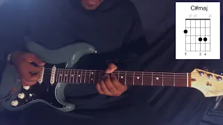 Learn J.Cole's Kevin's Heart on guitar in under a minute