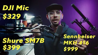 The Best Mic for Youtube: DJI Mic, Shure SM7b, or Sennheiser MKH 416?