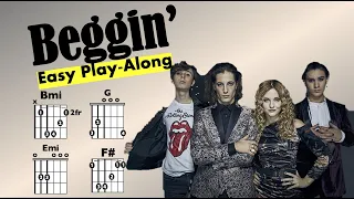 Beggin' (Måneskin) EASY Guitar/Lyric Play-Along