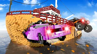 HAUNTED CARS DESTROY SHIP! (Teardown)