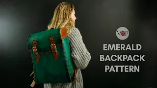 How to Make a Leather Backpack Hand Dyed (with PDF Pattern)