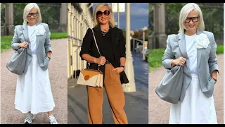 МОДА ДЛЯ ЖЕНЩИН 50+ 60+ ЛЕТ💕FASHION FOR WOMEN 50+ 60+ YEARS OLD