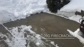 0.05g Firecracker VS. 1g Firecracker (OLD VIDEO)