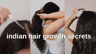 INDIAN HAIR GROWTH SECRETS - my Ayurvedic haircare routine for longer, thicker hair