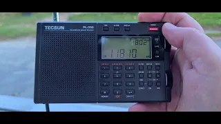 Tecsun PL-330 Walk in the Park BBC World Service via Ascencion Island 11810 kHz Shortwave