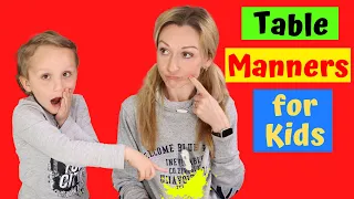 Table Manners for Kids | Kids Dining Etiquette | Fun Video for Kids