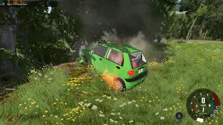 BeamNG drive matiz  разбиваю разные матизы