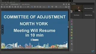 Committee of Adjustment, Public Hearing, North York, March 24, 2022 (PM)