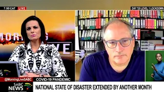 No surprises at the National State of Disaster extension : Alex van den Heever