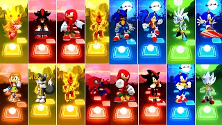 Super Sonic 🆚 Shadow Sonic 🆚 Sonic 🆚 Tails Exe 🆚 Knuckles 🆚 Spider Sonic 🆚 Hyper Sonic | Tiles Hop