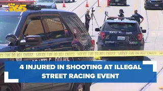 4 injured in shooting at illegal street racing event overnight in Capitol Hill