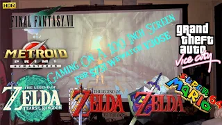 Zelda On A 100 Inch Screen for $75 | Playing My Favorite Games On A Cheap Projector