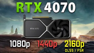 GeForce RTX 4070 - Test in 16 Games | 1080p, 1440p, 4K+DLSS