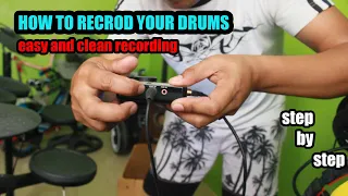 how to record ELECTRONIC DRUMS easy & clean (tagalog version)