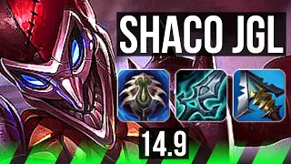 SHACO vs EKKO (JGL) | 1300+ games, Dominating | NA Grandmaster | 14.9