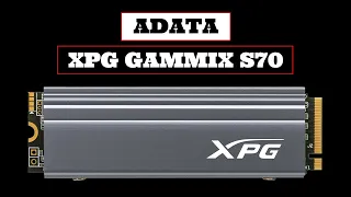 ADATA XPG GAMMIX S70 PCIE GEN4X4 M.2 2280 SSD with PCIe 4.0 declared speed up to 7400 MB/s