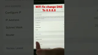 iPad and iPhone Wifi fix, Change DNS to manually and add 8.8.8.8 (Google DNS)