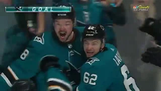 Sharks score 4 times during Eakin's major to turn game 7 around (Penalty + all goals)