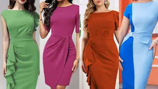 Very beautiful and stylish design of bodycon dresses designs ideas for girls 2024