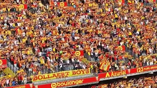 Lens vs west ham les Corons au mi-temps au Stade Bollaert Delelis