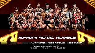 WWE '13 PS3 - 40-Man Royal Rumble #1 [2K][mClassic]