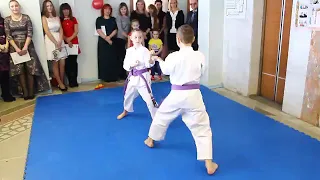 Традиционное каратэ-девочка vs мальчика