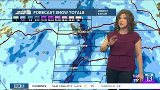 Snowstorm resuming tonight - Saturday evening forecast (and fun in the snow!)