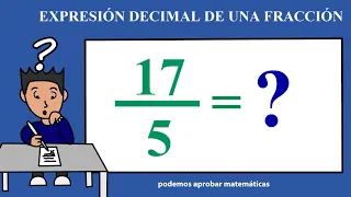 Expresión decimal de una fracción