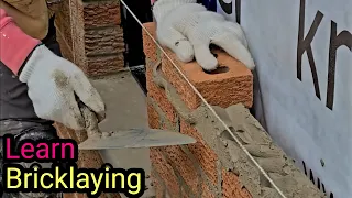 How To Lay Bricks For  Beginners Using a Line