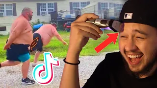 Shaving my eyebrow off.. IF I LAUGH (TIKTOK EDITION)