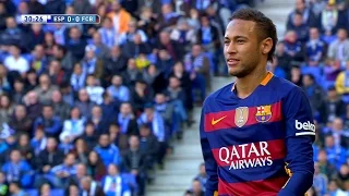 Neymar vs Espanyol (Away) 15-16 HD 1080i (02/01/2016) - English Commentary