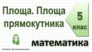 Площа. Площа прямокутника. Математика 5 клас