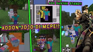 KEREN BANGET!! ADDON JOJO DI MCPE TERBARU!! ADA BANYAK JENIS STAND!!