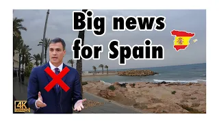 SPANISH NEWS(spains prime minister Pedro sanchez holds public duty)torrevieja  Spain