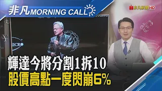 申報資料揭密 黃仁勳明年3月前將賣60萬股輝達 美將監管AI輝達遭點名!台積電目標價 大摩喊到980元.樂觀上看1180元｜主播鄧凱銘｜【非凡Morning Call】20240607｜非凡財經新聞