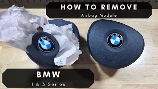 How to remove the steering wheel air big module on a BMW 135i 1 series / 3 series M sport 07-13