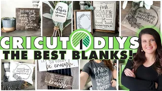 16 NEW Dollar Tree DIYS & Decor Ideas ⭐️ The BEST Everyday Cricut Blanks & free cut files!