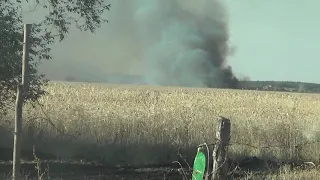 Пожар в селе Лычково Днепропетровская область. 06.10.2020