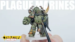 How To Paint Plague Marines | Death Guard | Chaos Space Marine for Warhammer 40k | Citadel Paints