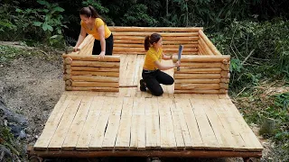 Build wooden house (CABIN), Install the cabin frame