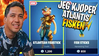 Jeg kjøper ATLANTIS FISKEN i Fortnite (Atlantean Fishstick skin)