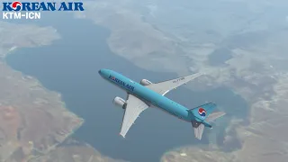 [RFS] 대한항공 B777-200ER로 카트만두에서 인천까지 비행하기 | Kathmandu to Incheon