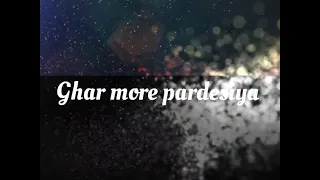 Ghar more pardesiya| Solo dance (Kathak)|Kalank movie| Vishaka saraf Choreography||
